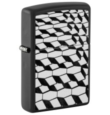 Зажигалка ZIPPO с покрытием Black Matte, латунь/сталь, черная, матовая, 38x13x57 мм