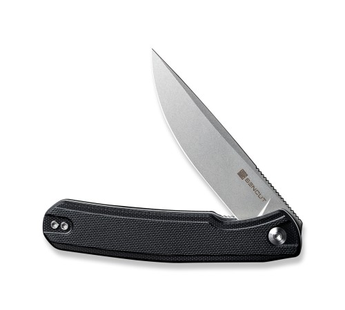 Складной нож SENCUT Scitus D2 Steel Gray Stonewashed Handle G10 Black
