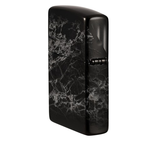 Зажигалка ZIPPO Classic с покрытием High Polish Black, латунь/сталь, черная, глянцевая, 38x13x57 мм