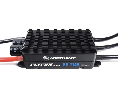 Бесколлекторный регулятор Hobbywing FLYFUN-110A-HV-OPTO-V5 (110A-140A, Aircraft)