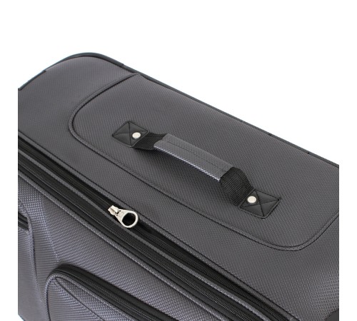 Чемодан SWISSGEAR SION, серый, полиэстер 750x750D добби, 46x27x74 см, 90 л