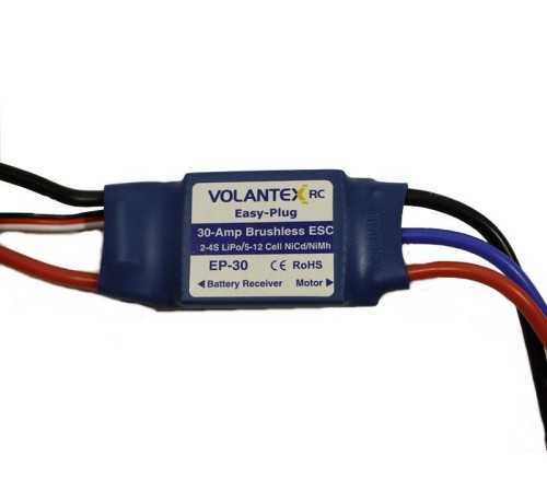 Регулятор скорости бесколлекторный 30A-XT60 для самолета Volantex RC Ranger 1600