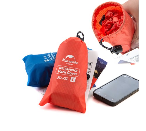 Чехол для рюкзака Naturehike NH15Y001-Z водонепроницаемый синий 50-75 L, 6927595707654