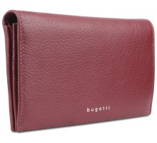 Кошелёк женский BUGATTI Lady Top, красный, натуральная воловья кожа, 19,5х2х10 см