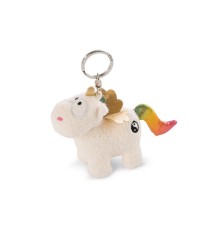 Мягкая игрушка NICI Единорог Радуга Ян, брелок 10 см