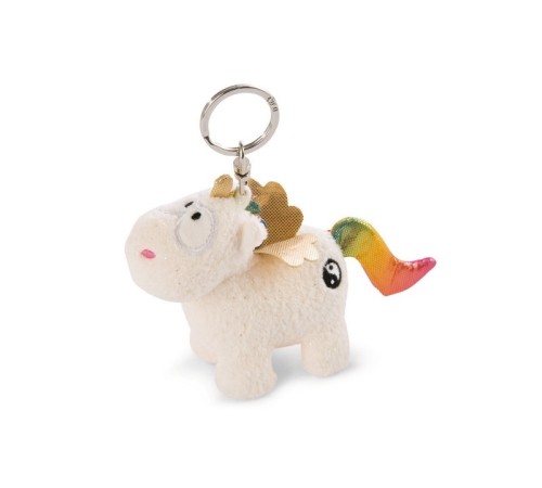Мягкая игрушка NICI Единорог Радуга Ян, брелок 10 см