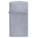 Зажигалка ZIPPO Slim® с покрытием Street Chrome™, латунь/сталь, серебристая, матовая, 29x10x60 мм