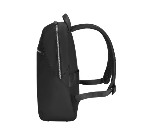 Рюкзак VICTORINOX Victoria Signature Compact Backpack, черный, нейлон/кожа, 30x16x38 см