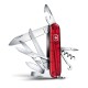 Нож перочинный VICTORINOX Huntsman, 91 мм, 15 функций, полупрозрачный красный