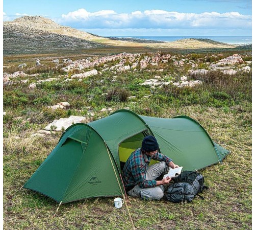 Палатка двухместная Naturehike Opalus NH20ZP001,зеленая, 6927595748961
