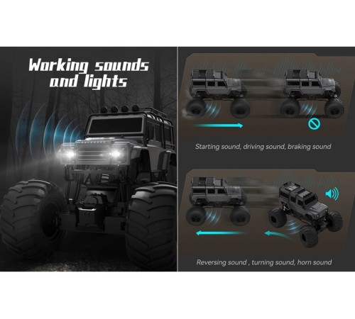 Радиоуправляемый внедорожник Double Eagle Land Rover Defender D110 Bigfoot 1/6 4WD 2.4G RTR