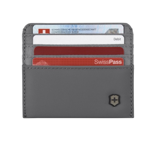 Портмоне для кредитных карт VICTORINOX Travel Essentials Card Holder, серое, полиэстер, 11х1x9 см