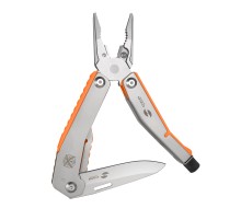Мультитул Stinger, 105 мм, 8 функций, сталь/АБС-пластик, оранжевый, в комплекте нейлоновый чехол