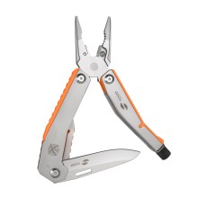Мультитул Stinger, 105 мм, 8 функций, сталь/АБС-пластик, оранжевый, в комплекте нейлоновый чехол