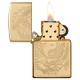 Зажигалка ZIPPO Classic с покрытием High Polish Brass, латунь/сталь, золотистая, 38x13x57 мм