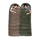 Спальный мешок Naturehike NH20MSD07 U Series U350S, коричневый, молния слева, 6927595764312L