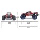 Радиоуправляемый монстр Remo Hobby Dinosaurs Master Brushless (синий) 4WD 2.4G 1/8 RTR