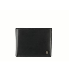 Портмоне VICTORINOX Zenon с защитой от сканирования RFID, чёрное, натуральная кожа наппа, 11x2x9 см