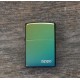 Зажигалка ZIPPO Classic с покрытием High Polish Teal, латунь/сталь, зелёная, глянцевая, 38x13x57 мм