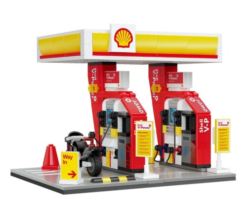 Конструктор CaDA автозаправочная станция Shell (305 деталей)