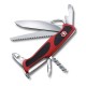 Нож перочинный VICTORINOX RangerGrip 79, 130 мм, 12 функций, с фиксатором лезвия, красный с чёрным