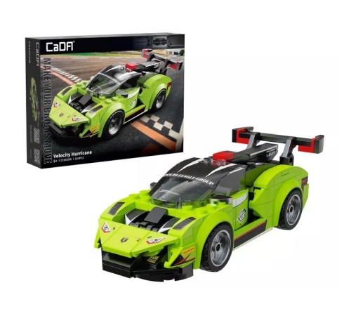 Конструктор CaDA спортивная машинка Velocity Hurricane 1/24 (165 деталей)
