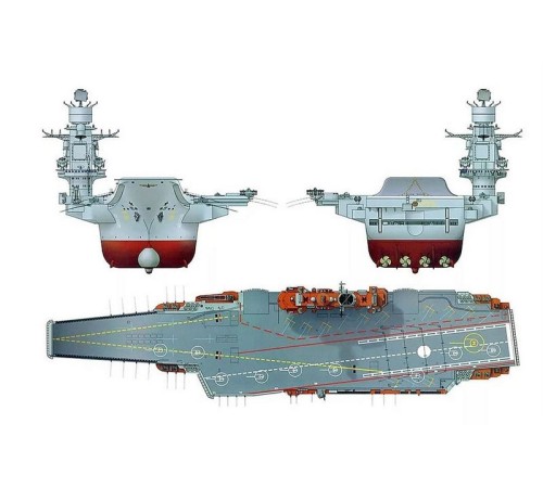 Сборная модель ZVEZDA Российский крейсер 