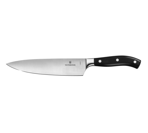 Набор из 6 кованых кухонных приборов VICTORINOX: 5 ножей и ножницы, в антрацитовой подставке из бука