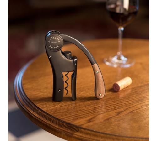 Штопор для вина рычажный L'Atelier du Vin Oeno Motion Wood & Black