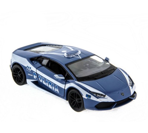 Машина Kinsmart Lamborghini Huracan (Police) инерция (1/12шт.) 1:36 б/к