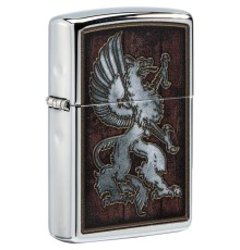 Зажигалка ZIPPO Лучшая цена с покрытием High Polish Chrome, латунь/сталь, серебристая, 38x13x57 мм