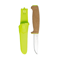 Нож Morakniv Floating Knife (S) Lime, нержавеющая сталь, пробковая ручка, зеленый, 13686