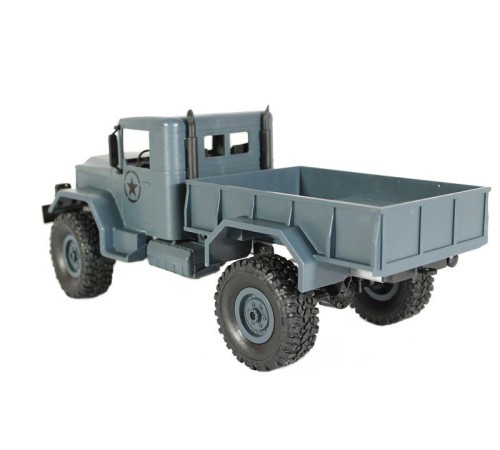 Радиоуправляемая машина MN MODEL военный грузовик (серый) 4WD 2.4G 1/16 RTR