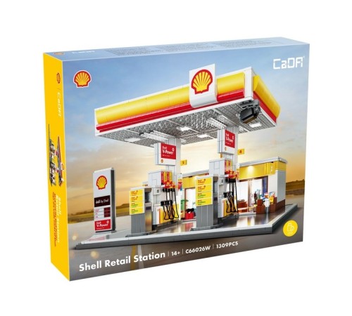 Конструктор CaDA автозаправочная станция Shell (1309 деталей)