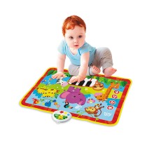 Интерактивная игрушка Kids Hits Музыкальный коврик с огоньками Обезьянка и ее друзья