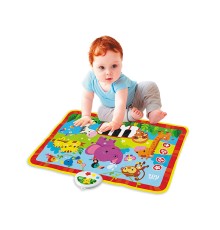 Интерактивная игрушка Kids Hits Музыкальный коврик с огоньками Обезьянка и ее друзья