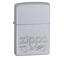 Зажигалка ZIPPO Classic с покрытием Satin Chrome™, латунь/сталь, серебристая, матовая, 38x13x57 мм