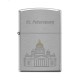 Зажигалка ZIPPO Исакиевский собор, с покрытием Brushed Chrome, латунь/сталь, серебристая, 38x13x57 м