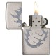 Зажигалка ZIPPO Classic с покрытием Brushed Chrome, латунь/сталь, серебристая, матовая, 36x12x56 мм