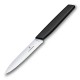 Нож для овощей и фруктов VICTORINOX Swiss Modern, лезвие 10 см с волнистой кромкой, чёрный