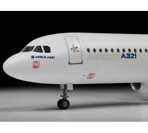 Сборная модель ZVEZDA Пассажирский авиалайнер Аэробус А-321, 1/144