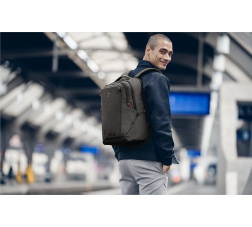 Рюкзак WENGER MX Professional 16”, серый, 100% полиэстер, 33х21х45 см, 21 л