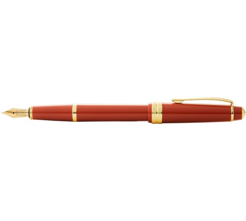 Перьевая ручка Cross Bailey Light Polished Amber Resin and Gold Tone, перо F