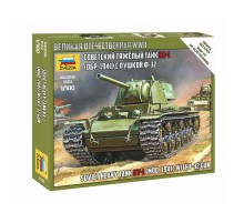 Сборная модель ZVEZDA Советский танк КВ-1 с пушкой Ф32, 1/100