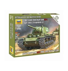 Сборная модель ZVEZDA Советский танк КВ-1 с пушкой Ф32, 1/100