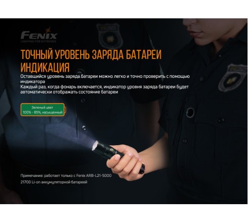 Набор Fenix PD36R LED Flashlight+E01 V2.0