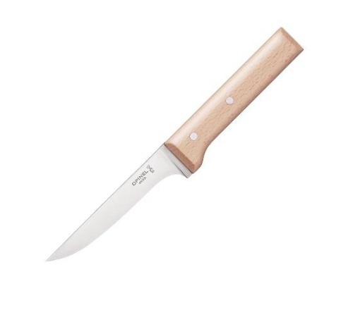 Нож разделочный для мяса и курицы Opinel №122, деревянная рукоять, нержавеющая сталь, 001822