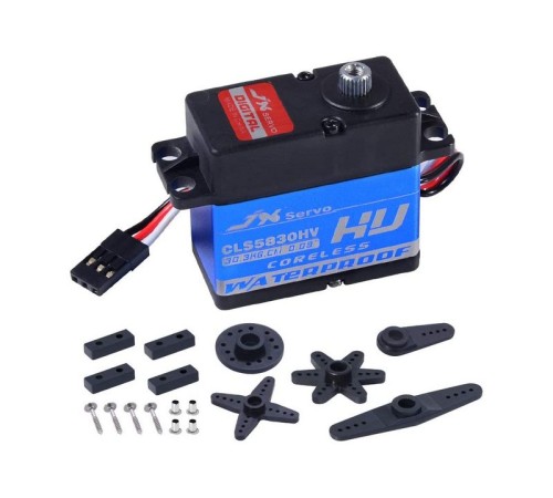 Сервомашинка цифровая JX Servo CLS5830HV (58г/30.3/0.09/8.4V) влагозащищенная