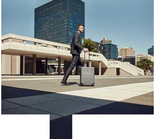 Чемодан VICTORINOX Lexicon, серый, 100% поликарбонат, 40x20x55 см, 34 л