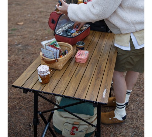 Стол Naturehike MW03 NH19Z003-D складной, цвет орех, 6927595798072